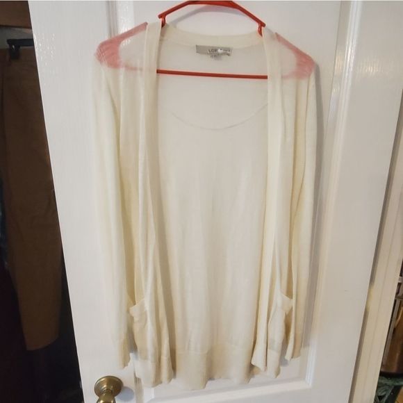 LOFT Sweaters - Loft slightly sheer lightweight slouch cardigan